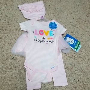 3/$12 New baby girl outfit